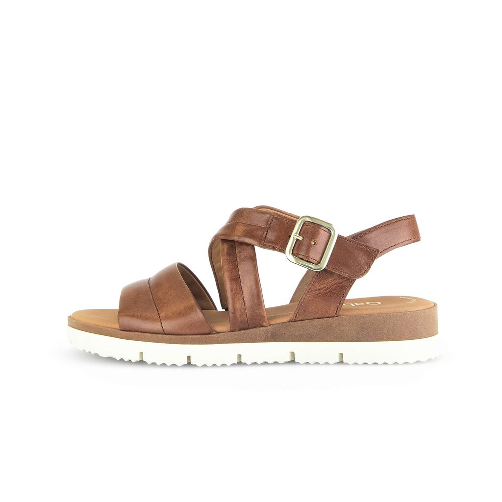 Sandal met riempjes bruin