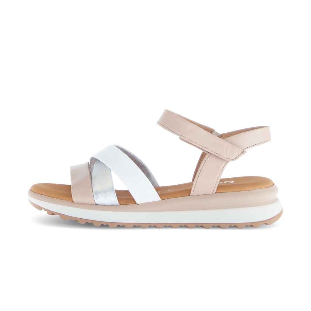 Sandal met riempjes rose