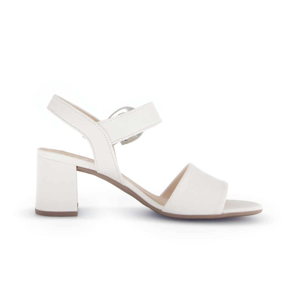 Sandal met riempjes crème