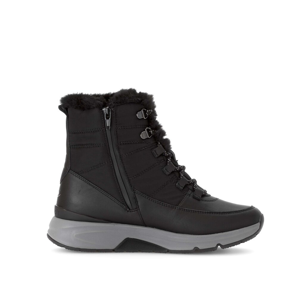 Winter enkellaarsje zwart