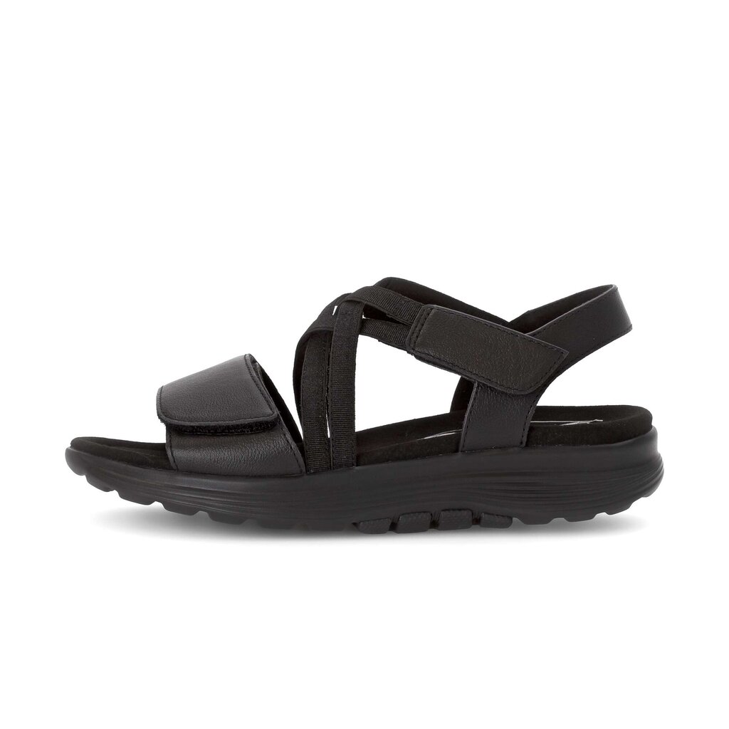 Sandal met riempjes zwart