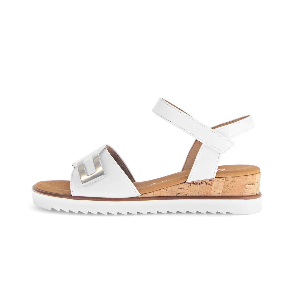 Sandal met riempjes wit