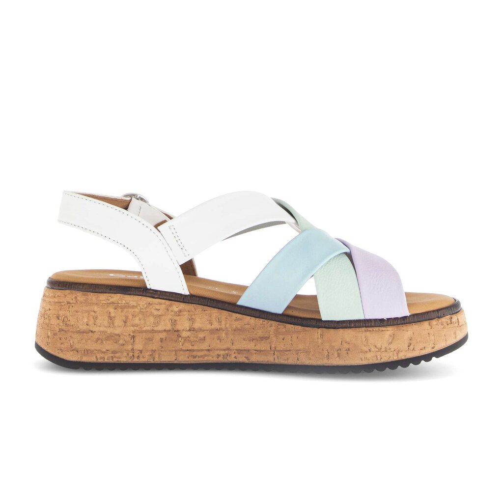 Sandale met plateauzool multicolour