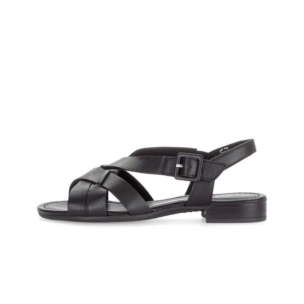 Sandal met riempjes zwart