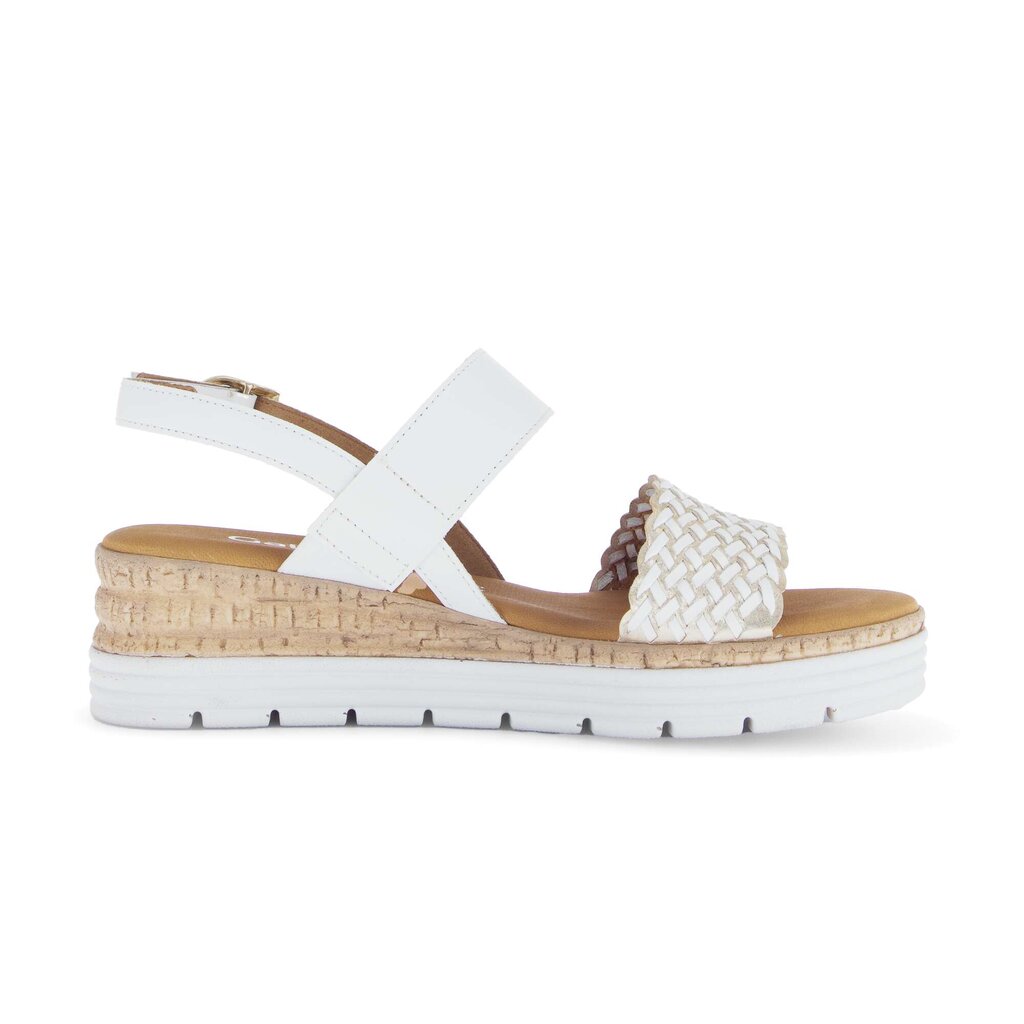 Sandal met riempjes wit