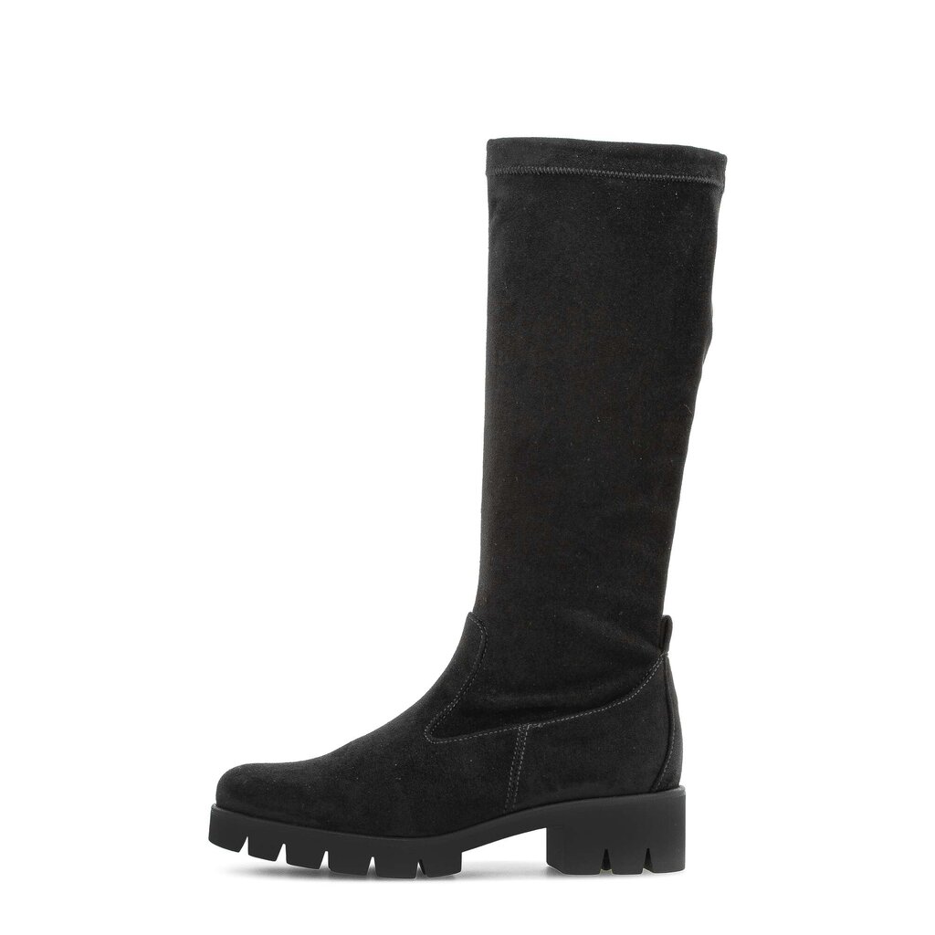 Laarzen op plateauzool zwart