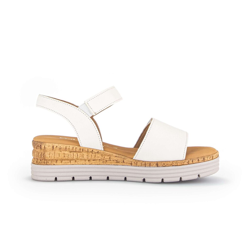 Sandal met riempjes beige