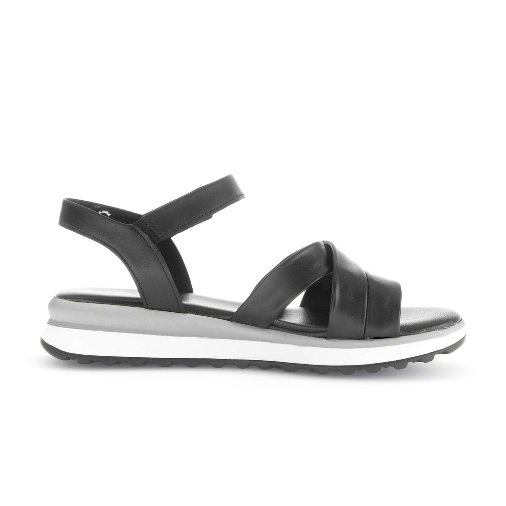 Sandal met riempjes zwart