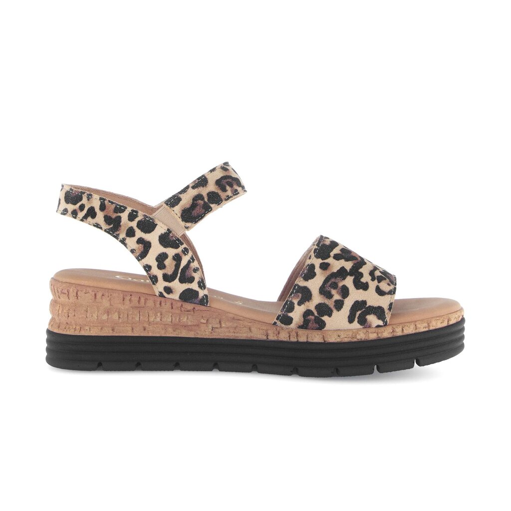 Sandal met riempjes beige