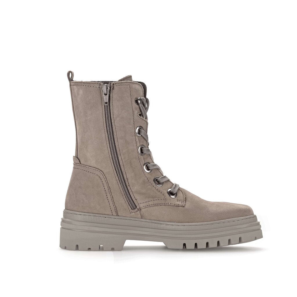 Enkellaarsjes met veter grijs