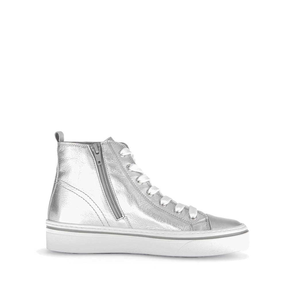 Hoge sneaker zilver