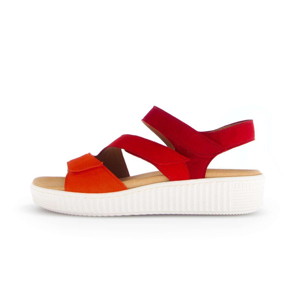 Sandale met plateauzool rood