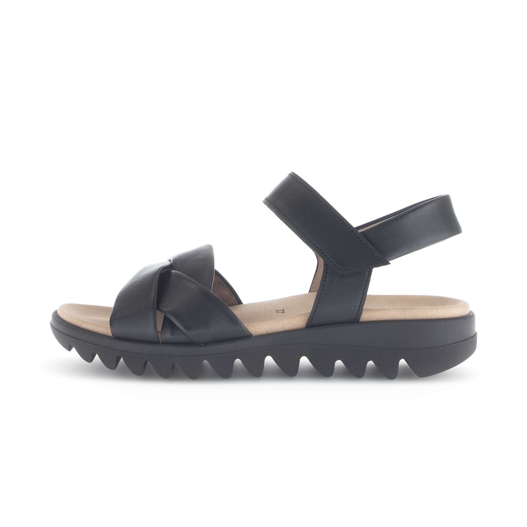 Sandal met riempjes zwart