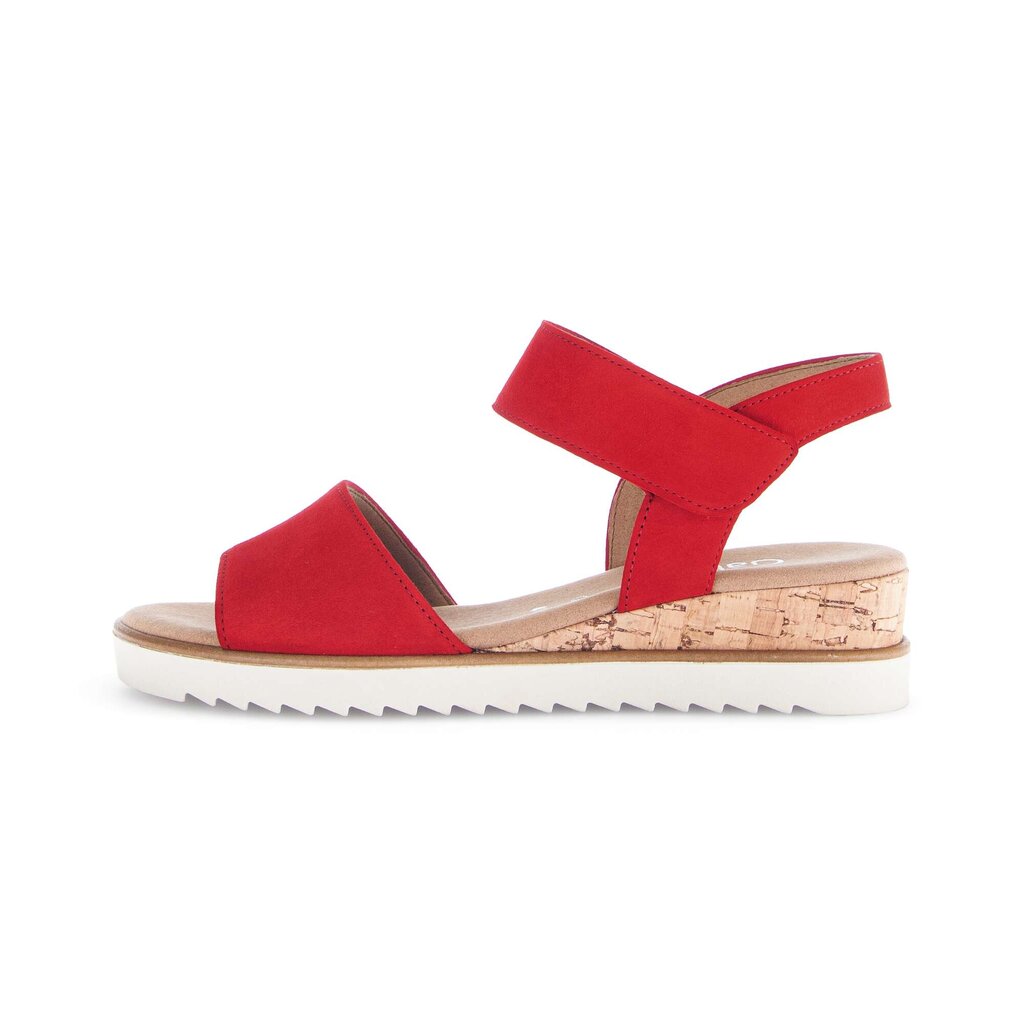 Sandal met riempjes rood