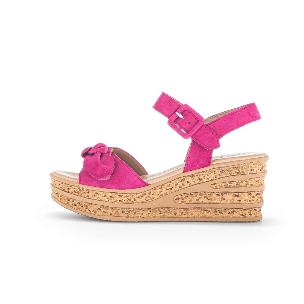Sandaleno met sleehak roze