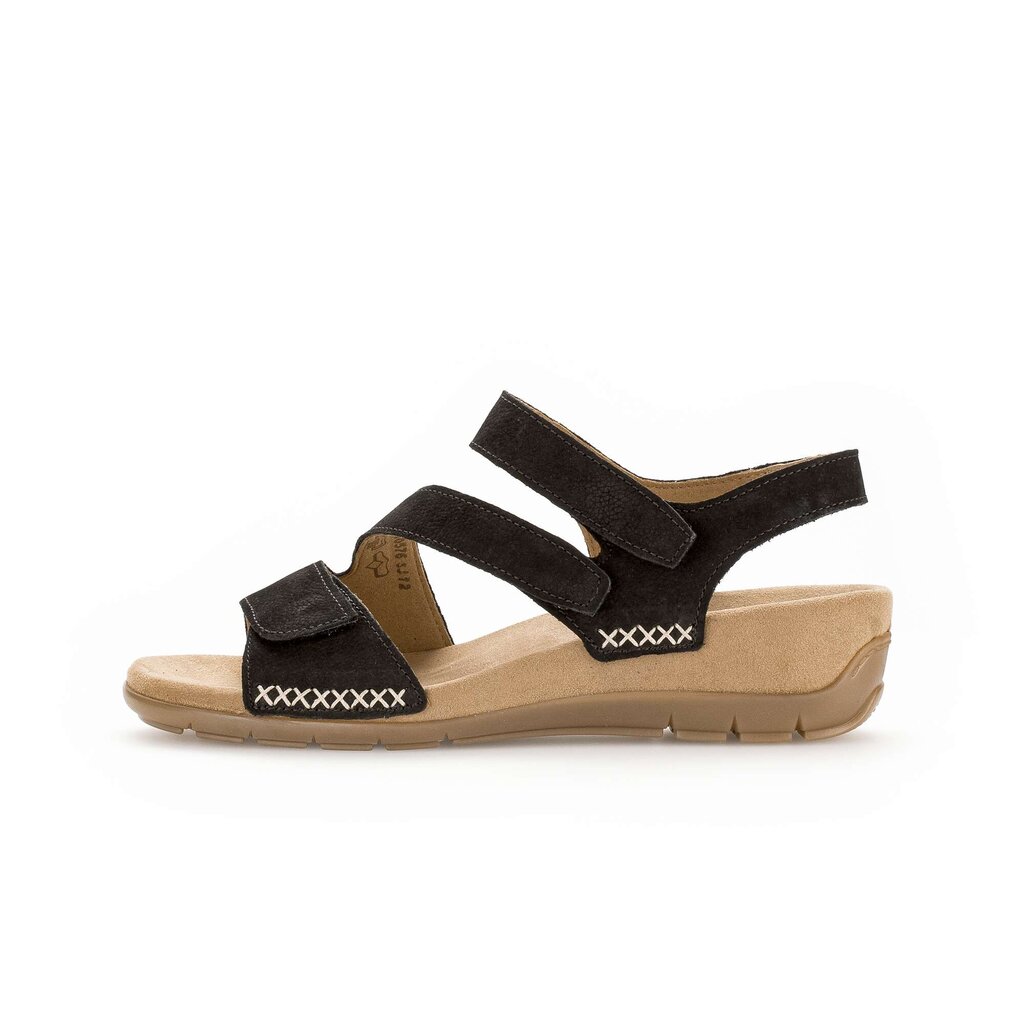 Sandaleno met sleehak zwart