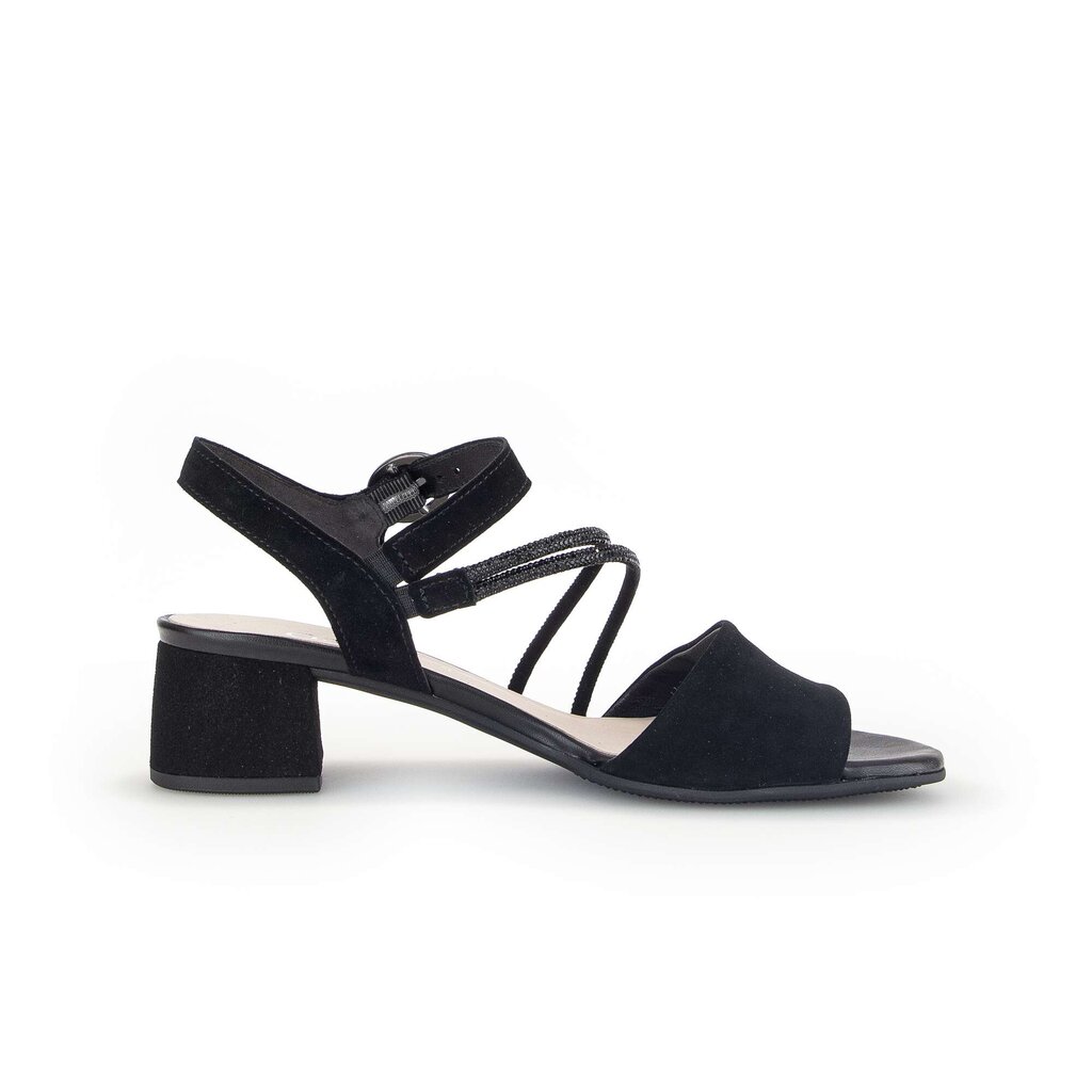 Sandal met riempjes zwart