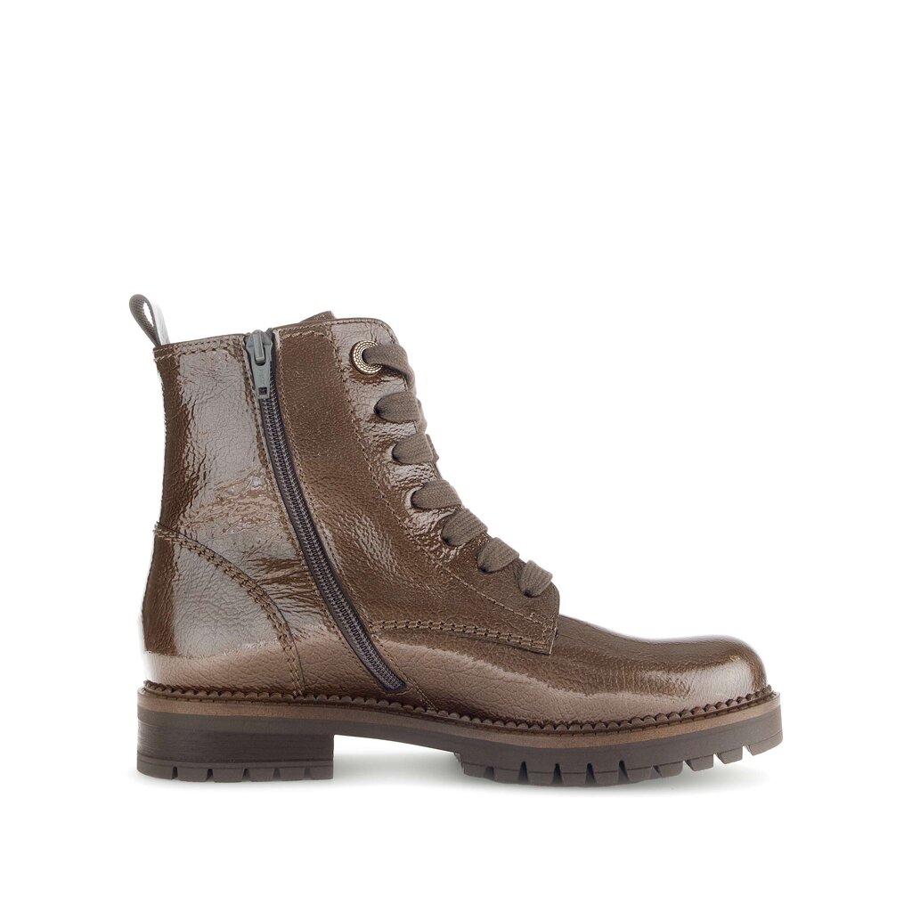 Enkellaarsjes met veter bruin