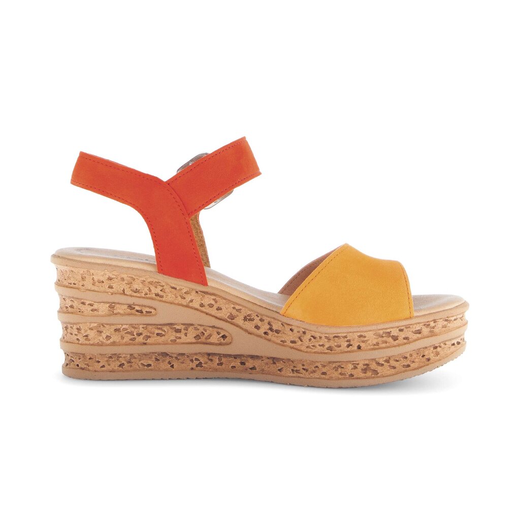 Sandaleno met sleehak multicolour