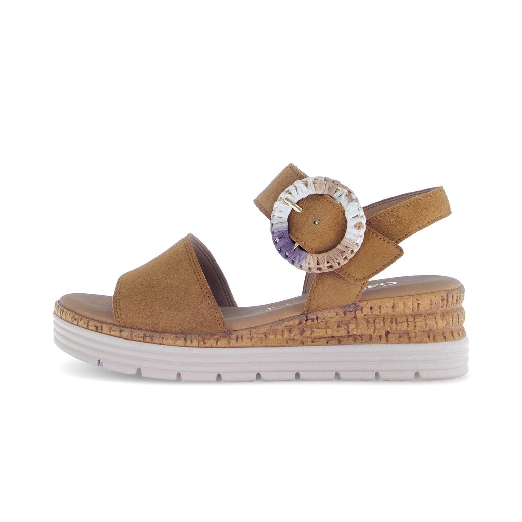 Sandal met riempjes bruin