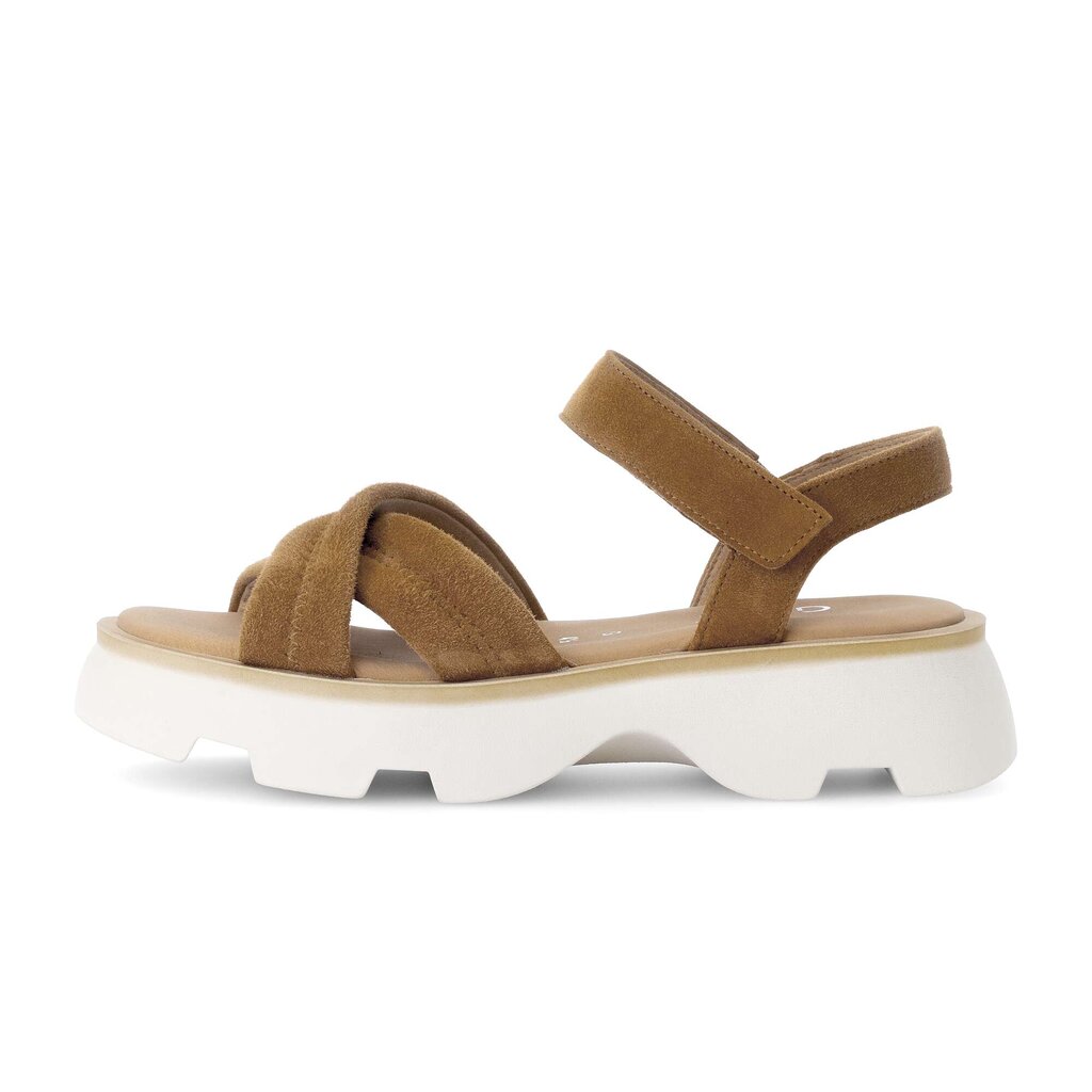 Sandal met riempjes bruin