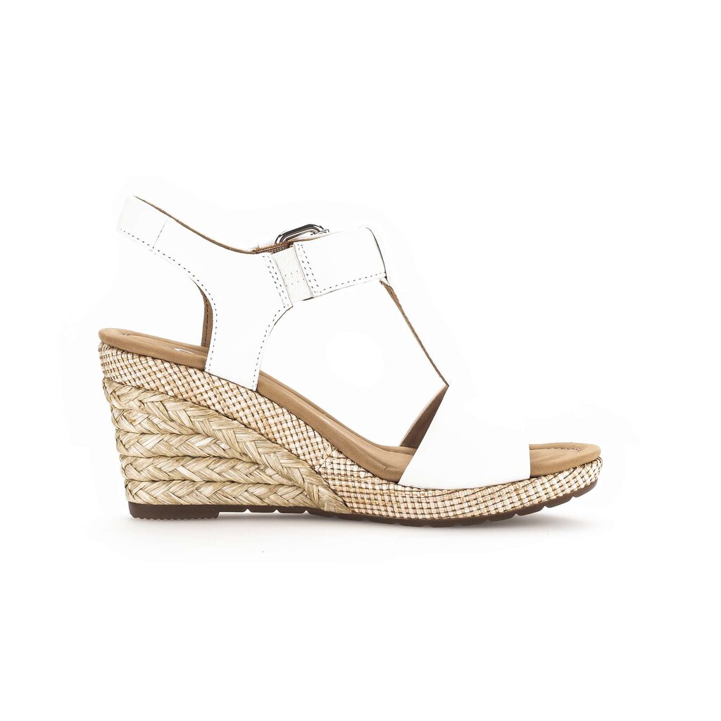 Sandaleno met sleehak wit