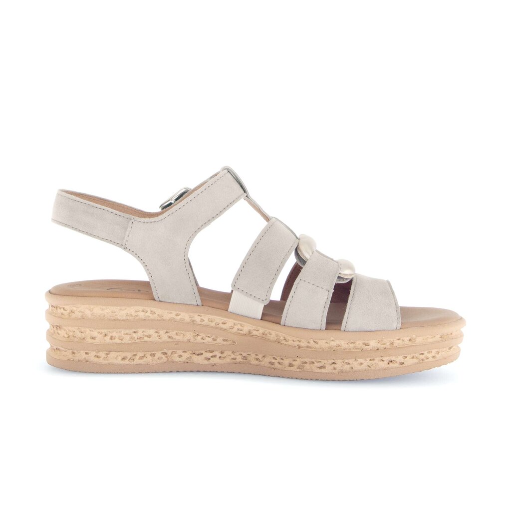 Sandale met plateauzool bruin