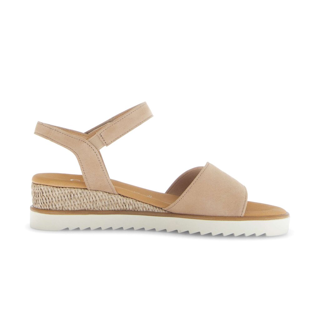 Sandal met riempjes beige