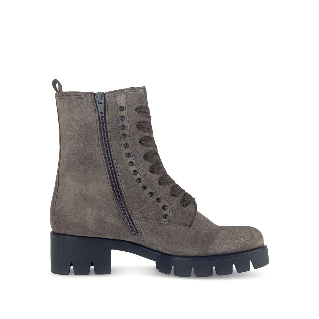 Enkellaarsjes met veter bruin