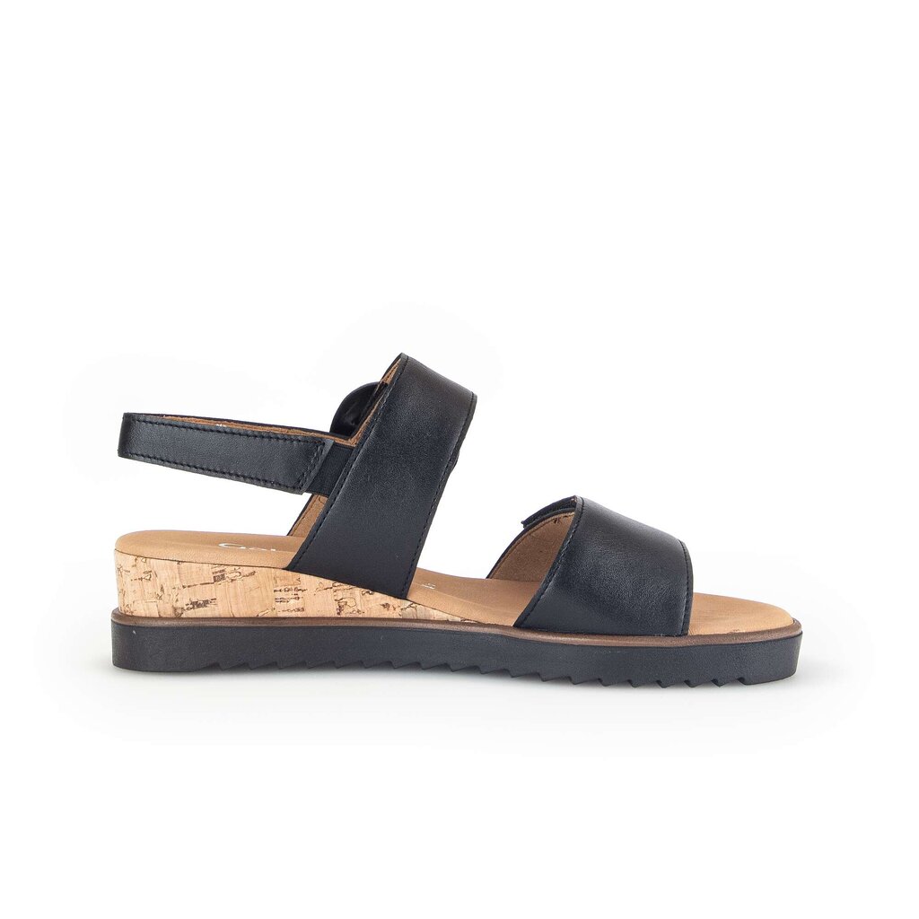 Sandaleno met sleehak zwart