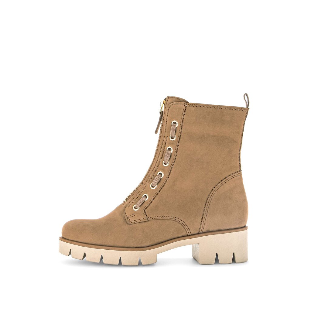 Enkellaarsjes met veter bruin