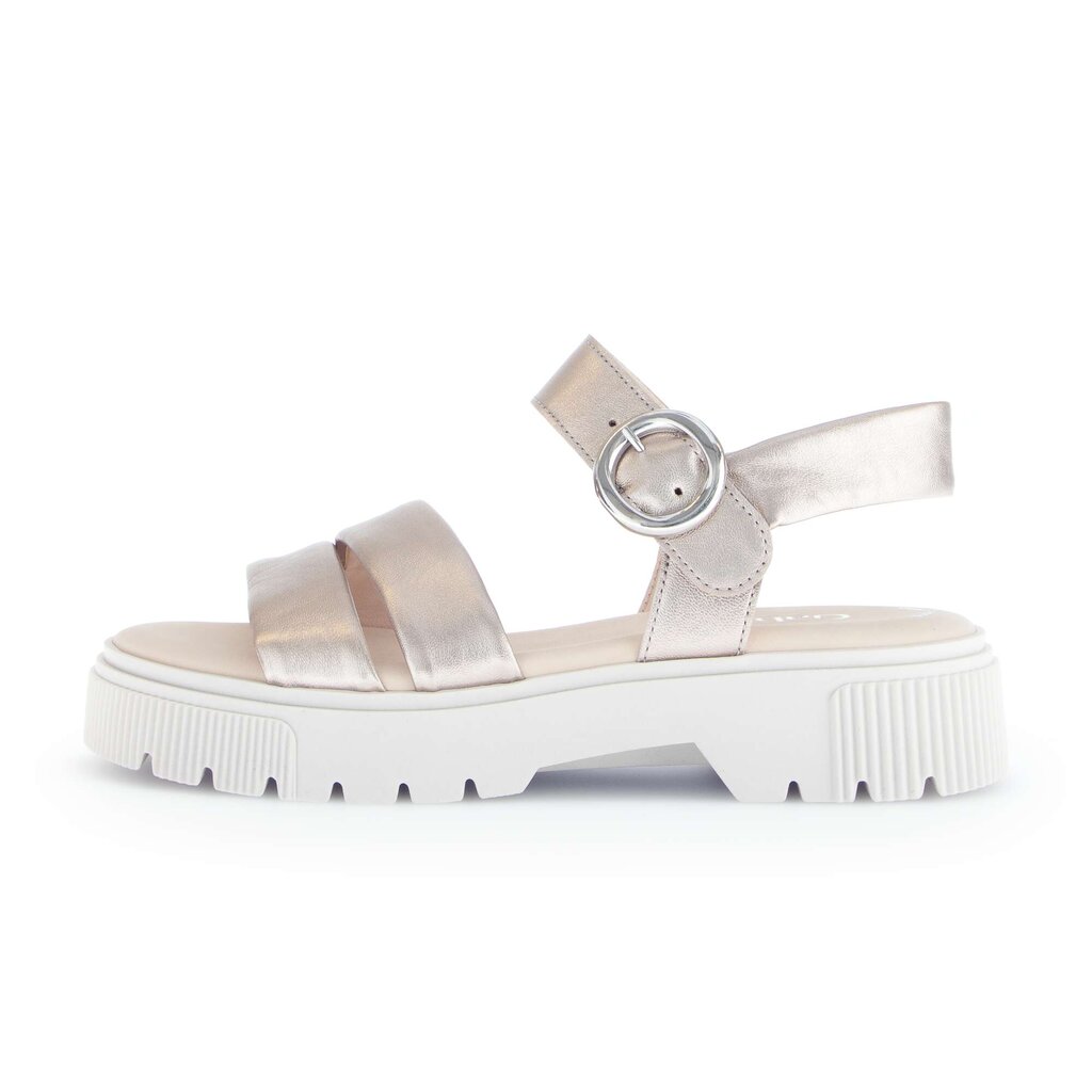 Sandal met riempjes goud