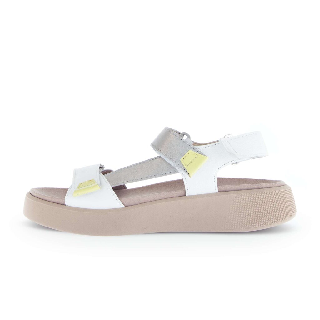 Sandal met riempjes goud