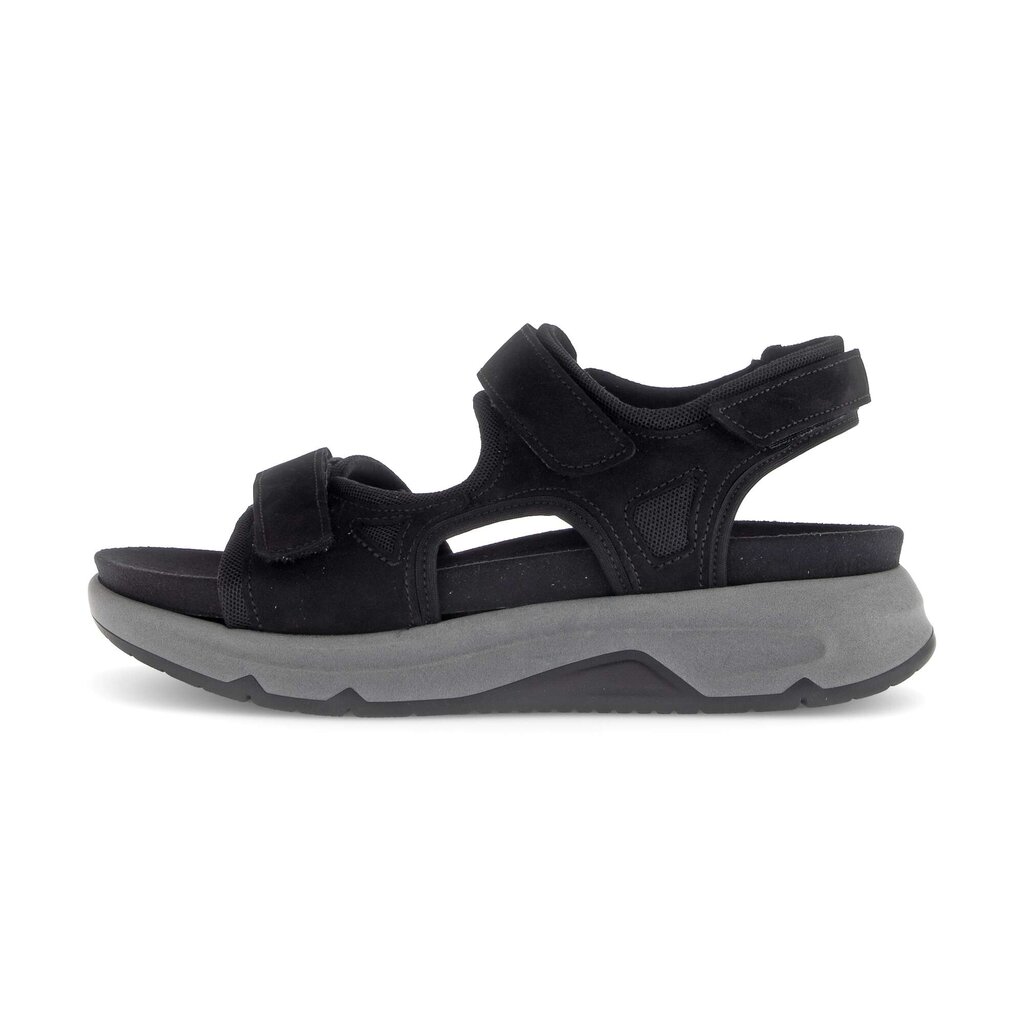 Sandal met riempjes zwart