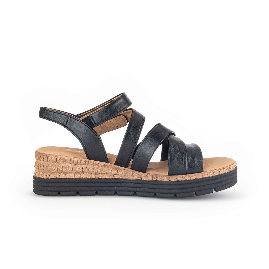 Sandaleno met sleehak zwart