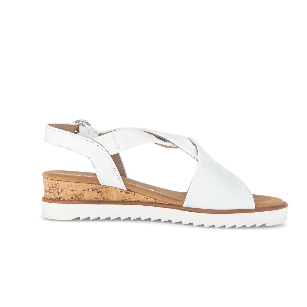 Sandaleno met sleehak wit