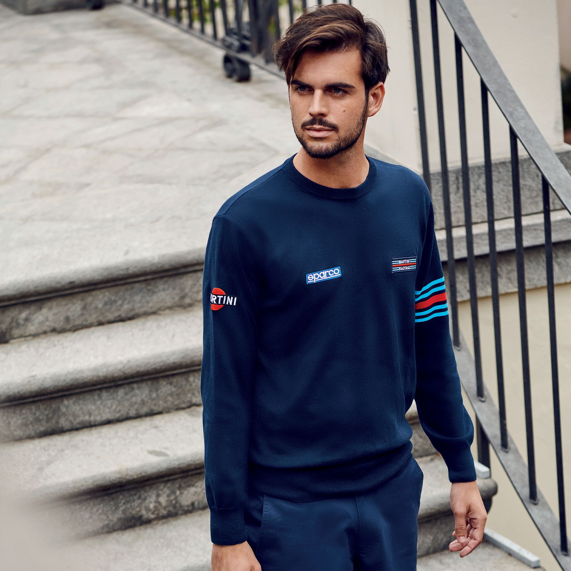 COTTON CREWNECK SWEATSHIRT MARTINI RACING