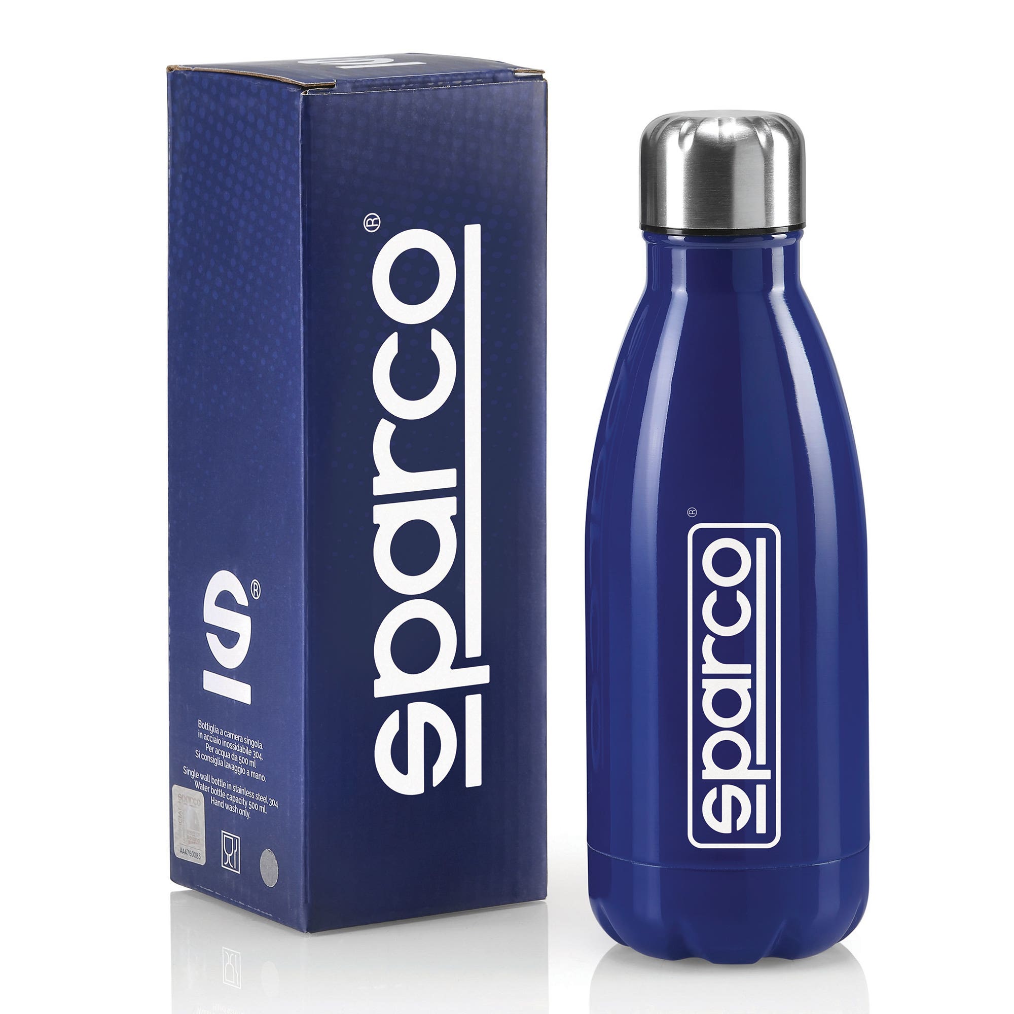 BORRACCIA SPARCO ACCIAIO 0.5 L AZZURRA