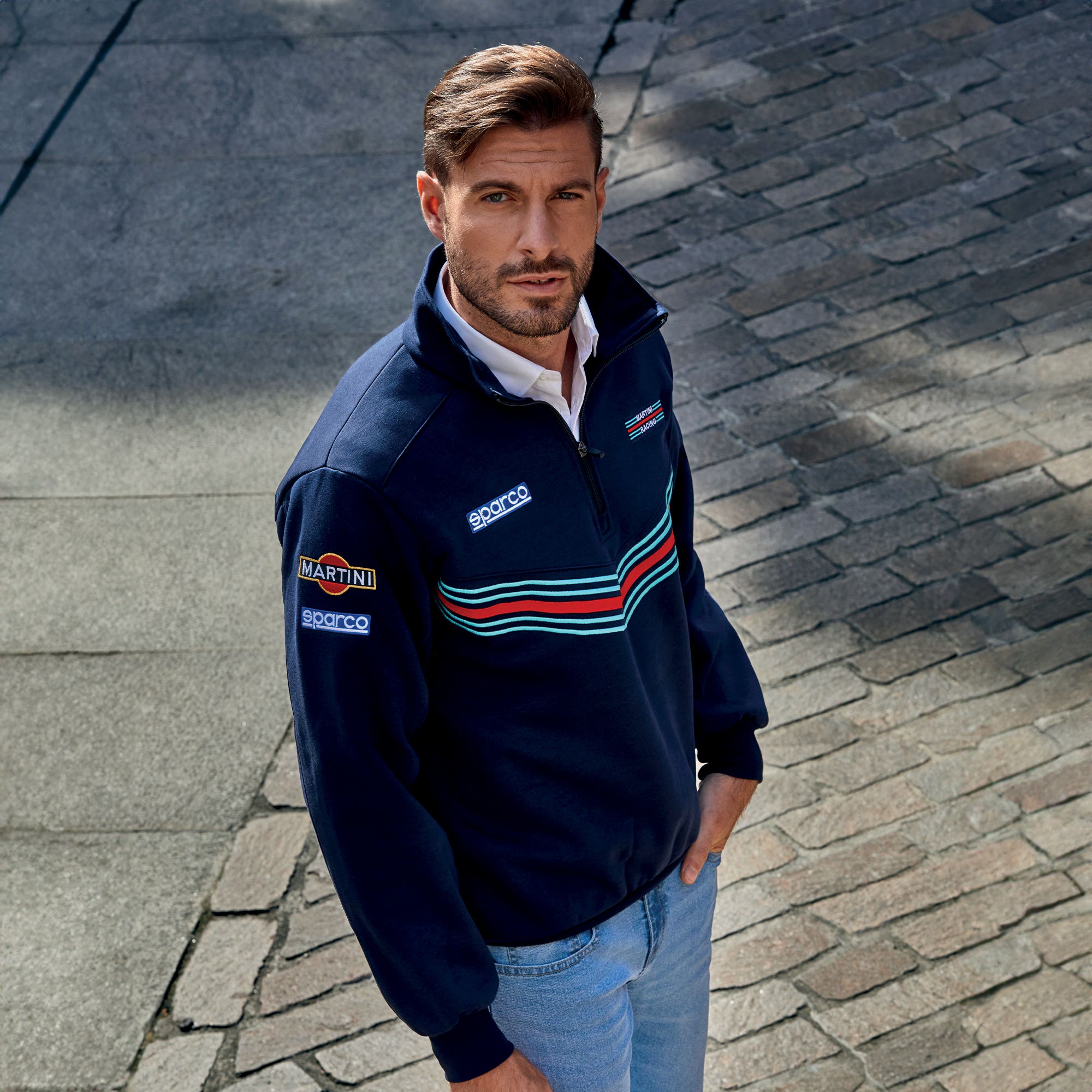 HALF ZIP SWEATSHIRT MARTINI RACING