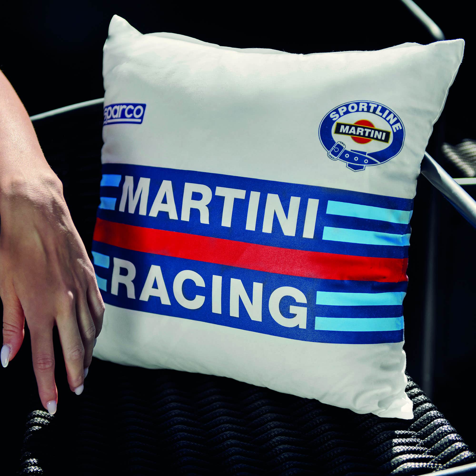 CUSCINO COTONE 40X40 REPLICA  MARTINI RACING