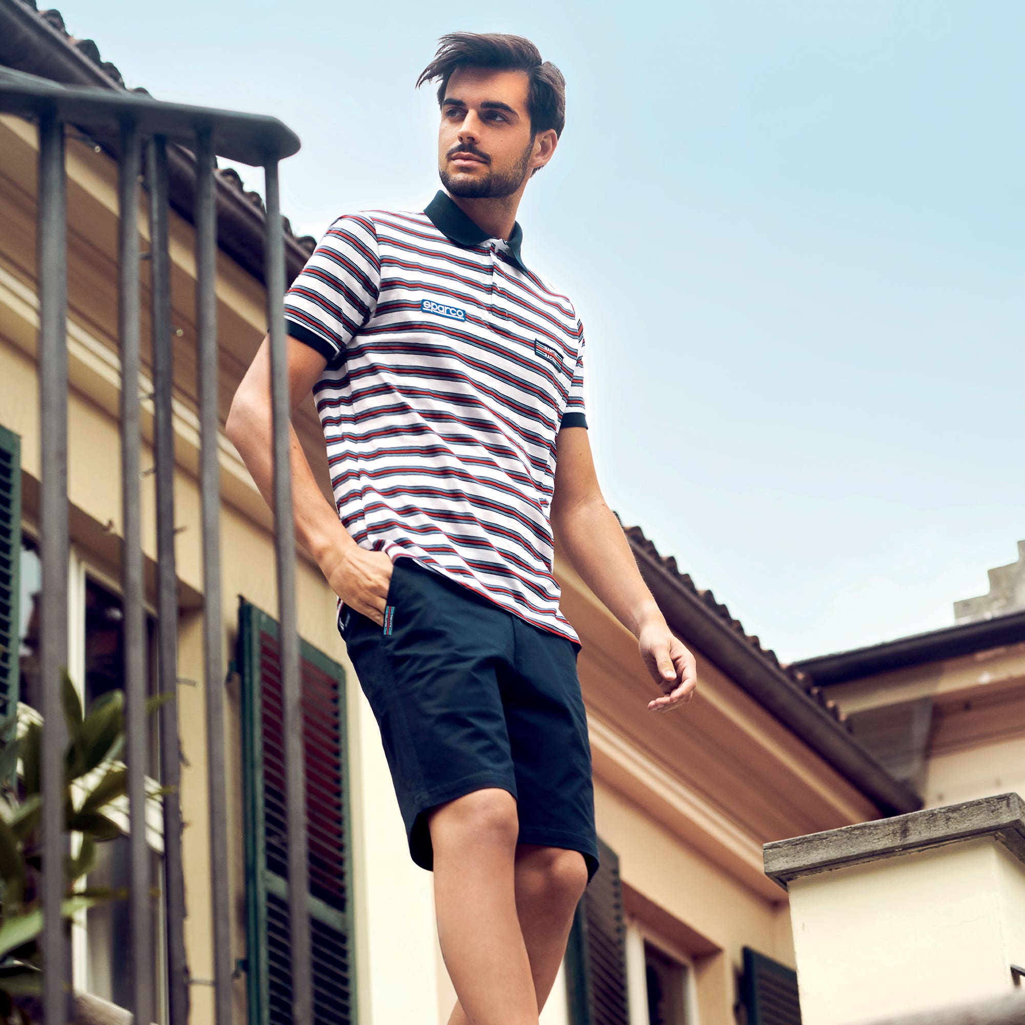 POLO REPLICA SPORTLINE STRIPES MARTINI