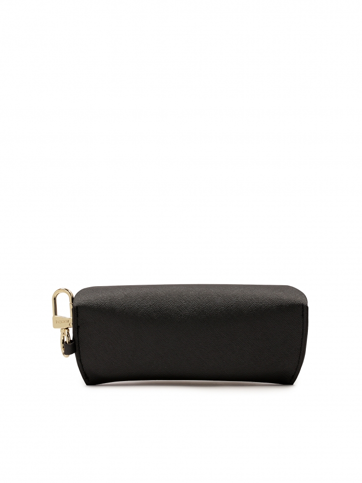 Czarne przypinane etui na okulary