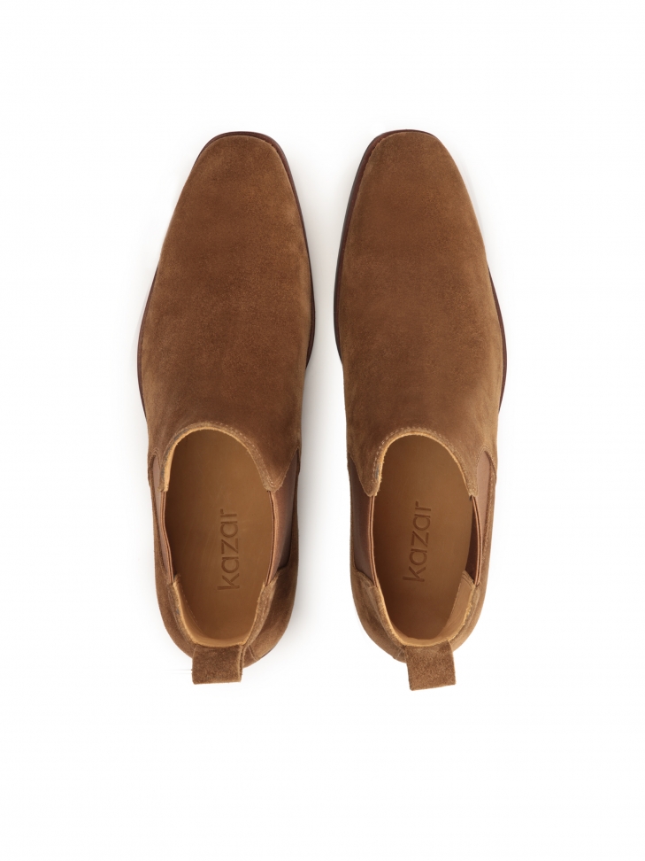 Wsuwane sztyblety męskie z zamszu