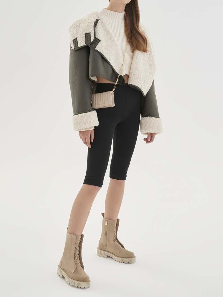 Beżowe trzewiki damskie