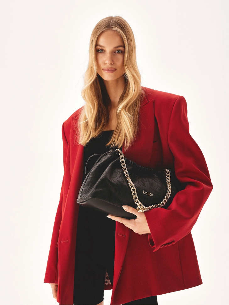 Torebka worek z łańcuchami na ramię