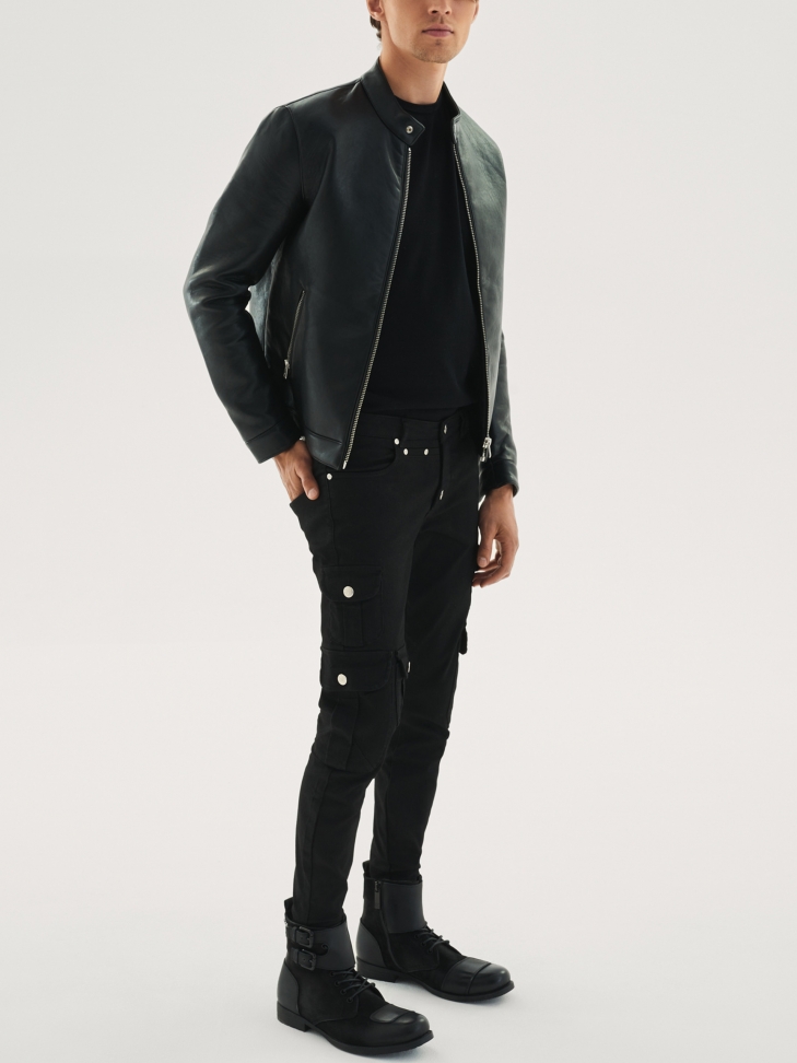 Czarne trzewiki męskie