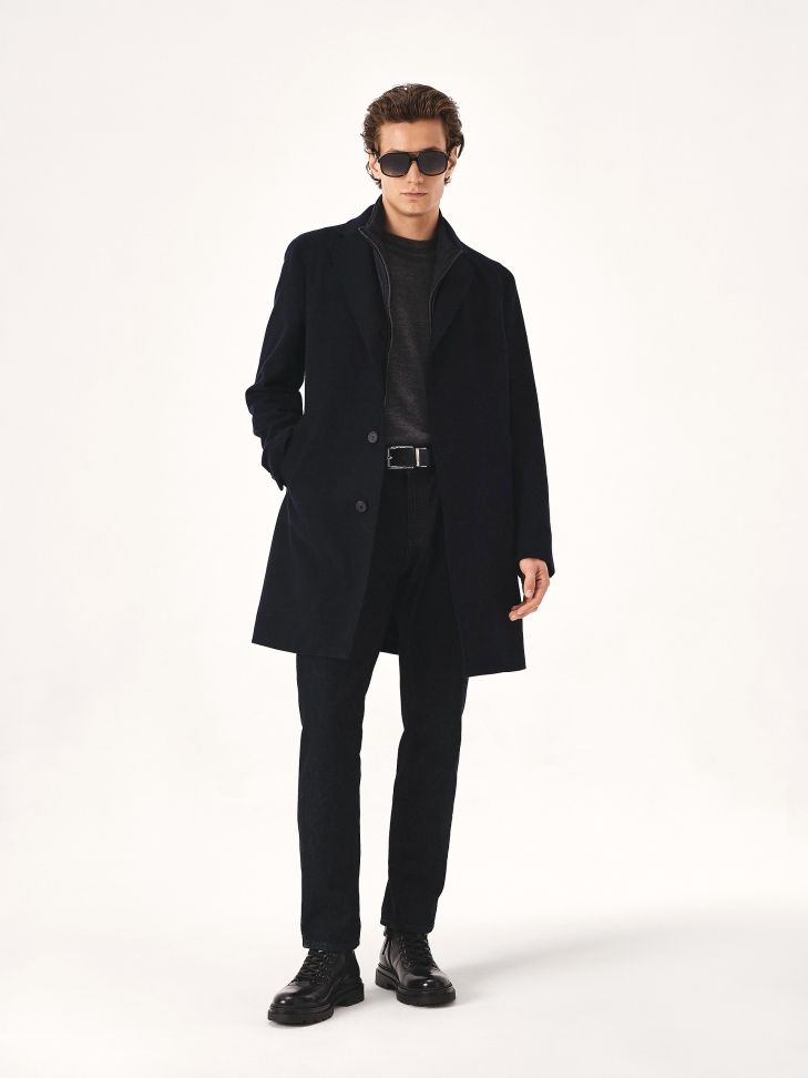 Uniwersalne czarne trzewiki męskie