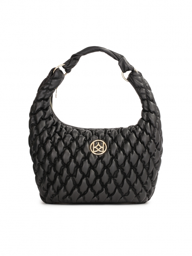 Duża torebka na ramię w pikowany wzór