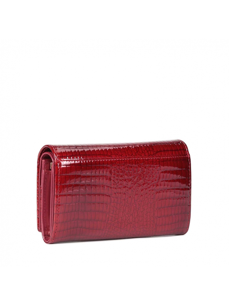 Czerwony portfel damski