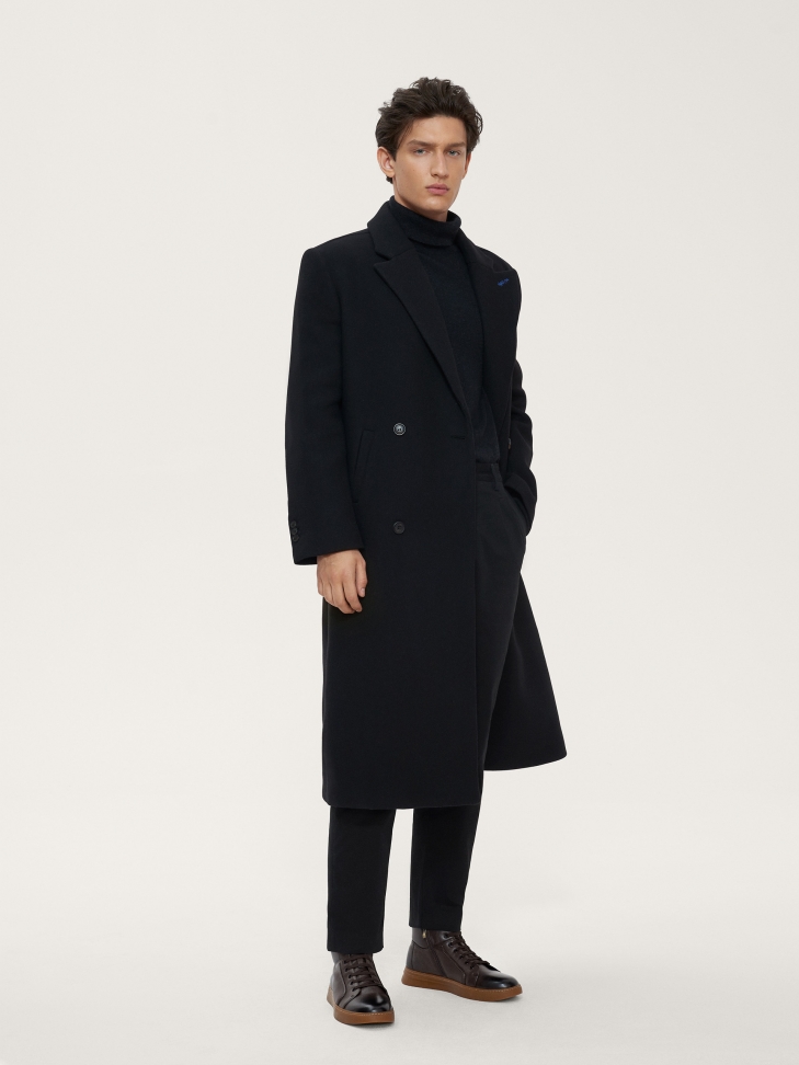 Skórzane brązowe sneakersy męskie za kostkę